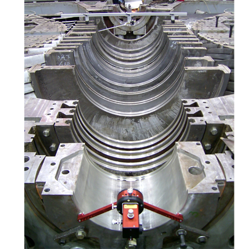 大型汽輪機隔板洼窩中心測量分析